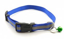 Pups Comfort Dog Neck Collar Belt | Reflector Solid Polyester Collar for Puppy & Kitten | Adjustable and Comfortable Dog Collar Belt (X-Small)