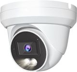 Marquis 8MP 24/7 Full-Color HD TVI/CVI/AHD/CVI Turret Dome with Sony-Starvis CCTV Security Camera, Outdoor Color Night Vision Waterproof Analog Surveillance Camera 2.8mm Lens (Require 8MP DVR)…