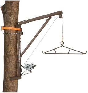 Guide Gear Tree Mounted Deer Hoist Stand for Hunting, Game Hanger for Hide Skinning, Field Dressing