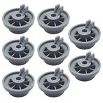 Geengle 165314 8-Pack Dishwasher Lower Rack Wheel Replacement for Bosch and Kenmore Dishwasher, Replaces 00420198 420198 PS3439123