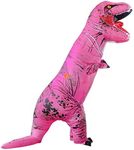 Bemuiz Funny Inflatable Dinosaur Costume for Kids,Blow Up Dinosaur Costume for Halloween Cosplay Party （3.9-4.9ft）