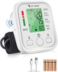 DR VAKU® BP Machine Monitor Digital Fully Automatic Upper Arm Blood Pressure Checking Monitor with Talking Function Intellisense Technology Cuff Kit For Home Best Most Accurate Measurement- White