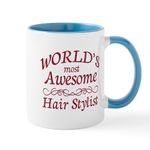 CafePress Awesome Hair Stylist Mug 11 oz (325 ml) Ceramic Coffee Mug