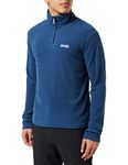 Regatta Half Zip Fleece Jacket Mens - Outdoor , Hiking , cycling , travelling , golf , 1/2 zipped extra warm lightweight Fleece Jakcet - Casual Men's Top - Recycled Thermal anti pill, Admiral Blue