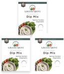 A Blend Above Spring Garden Vegetable Dip Mix, 3 Packs, 1 oz. Each, Makes 16 Ounces, Gluten-Free, No MSG, All Natural, No Preservatives, Vegan Friendly, Keto Friendly, Vegetable Dip, Chip Dip, Low Carb, Easy to Make