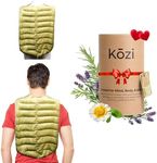 Kozi Weighted Heating Pad Microwavable|Hot & Cold Aromatherapy neck and back wrap|Moist Heat for Cramps, Muscles, Joints, Back, Neck and Shoulders, Heat Compress Pillow | Pear