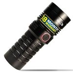 IBELL FL8398Q Rechargeable Flashlight, High-Powered LED Torch with Ultra Long Beam Range, Multiple Lighting Modes, Water Resistant & Aircraft Aluminum Body (Black)