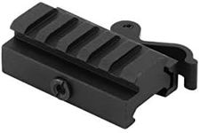 Monstrum Tactical Low Profile Picatinny Riser Mount with Quick Release, for Red Dots, Scopes, and Optics (0.5 inch H x 2.5 inch L)