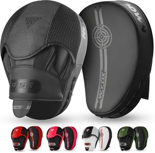 WYOX Curved Boxing Punch Mitts – Boxing Pads Training Set, Punching Mitts for Adults, Kickboxing Pads, Muay Thai Pads, Karate Pads, MMA Training Equipment, Martial Arts Focus Pads