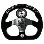 Quadro Suede Steering Wheel + Short Hub Adapter for 1983-2004 Ford Mustang / 1989-1992 Ranger