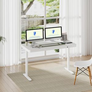 FLEXISPOT Comhar EW8W Standing Desk – Adjustable Height, White