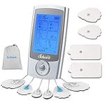 TENS Unit Rechargeable Electric Muscle Stimulator Machine with 16 Modes & 10 Pads, Pain Relief Body/Back Pulse Massager