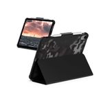 UAG Designed for iPad 10.9” 10th Gen 2022 Case Plyo SE Clear Midnight Camo with Adjustable Stand and Pencil Holder Rugged Lightweight Soft Core Protective Folio Cover by URBAN ARMOR GEAR