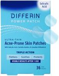 Differin Acne Patches, Pimple Patches for Acne Prone Skin, Formulated with Salicylic Acid and Centella, Fast Triple Action Power Patch for Day & Night, Dermatologist Tested, 36 Count