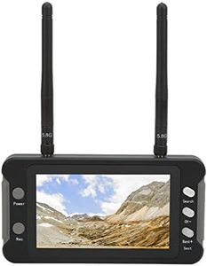 FPV Monitor, 5.8GHz 40Channels 4.3 inch LCD Screen Receiver Monitor with DVR & Auto Search, FPV Screen Receiver Built in Battery for RC FPV Quadcopter, FPV Drone, RC Racing Drone