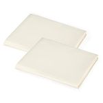 American Baby Company 2-Pack 100% Natural Cotton Percale Toddler Daycare/Pre-School Cot Sheet, Ecru, 23" x 40", Soft Breathable, for Boys and Girls