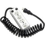 Tripp Lite Medical-Grade Power Strip, 4 15A Hospital-Grade Outlets, 3 ft. Extendable Coiled Cord, UL 1363A (PS-410-HGOEMCC)