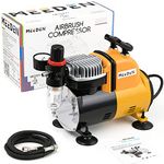 MEEDEN Airbrush Compressor Kit - 1/5 HP Quite Air Compressor for Model Painting with 6 Foot Hose