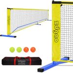 Zdgao Portable Pickleball Set with Net for Driveway with 4 Pickle Balls, 22FT Pickleball Net Regulation Size with Carrying Bag and Weather Resistance Strong Steel Frame