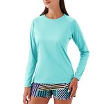 NAVISKIN Women's Sun Protection UPF 50+ UV Outdoor Long Sleeve T-Shirt (Green, X-Large)