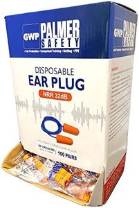 ATERET Earplugs 100 Pairs I 32db Noise Cancelling Soft Disposable Corded Ear Plugs I Safety Hearing Protection for Travel Concert Hunting Shooting Range Work Construction