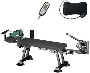 Fitness Full Body Stretching Table, Space-Saving Portable Back Stretcher Machine for Home(Electric -Gao- Black)