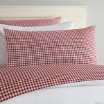 Laurel & Mayfair 250tc 100% Cotton Gingham Print Sheet Set, Twin, Red