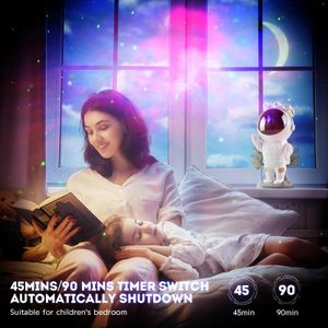 Astronaut Galaxy Star Projector – White Night Light