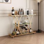 Maxkon Bar Cart 3 Tiers Home Bar Se