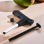 Kuber Industries Stainless Steel Coconut Opener Tool, Coconut Driller, Coconut Opener Machine, Coconut Opener Knife, Coconut Water Openerl (Black)