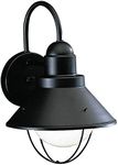 Kichler Lighting 9022BK Seaside Outdoor Sconce, Black