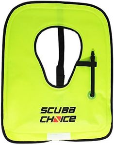 Scuba Choice Scuba Choice Adult Neon Yellow Snorkel Vest with Name Box, Large