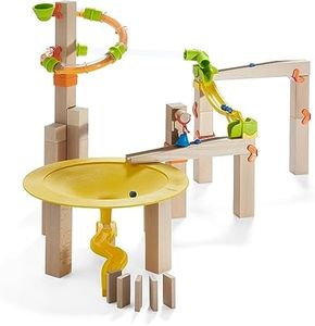 HABA 302945 Ball Track Basic Pack Funnel Jungle Construction Toy