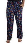 INTIMO DC Comics Mens Superman All Over Print Loungewear Pajama Pants (Medium) Blue