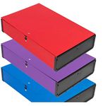 Very Strong Premium Quality Linen Box Files A4 Foolscap (Assorted)