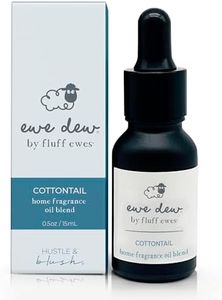 Ewe Dew by Fluff Ewes Home Fragrance + Aromatherapy Essential Oil Blend for Laundry, Wool Dryer Balls or Oil Diffuser, 0.5 fl oz/15mL (Clean & Crisp), Cottontail