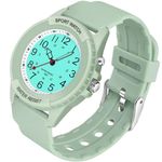 PROKING Women's Watch Sport Waterproof Watches Nurse Minimalist Simple Analog Watch Casual Ladies Men's Watch, Easy Read Dial, Military Time with Second Hand, Silicone Band, Light