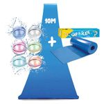 XXL Giant Slip'n Slide Pack | 1 Slide Mat 10 Meters + 6 Rechargeable Silicone Water Bombs | Slip'n Slide | Fun and Unusual Outdoor Water Game | OriginalCorner®