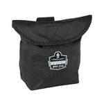 Ergodyne 13181 Black Carry Pouch for Full Respirator Masks, Straps to Attach Around Belt, Cover Flap Closure, 10" L x 3.5" W, 6" H, Ergodyne Arsenal 5181