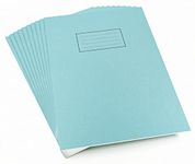 Silvine EX114 Plain Exercise Book - Blue (Pack of 10), A4 (210x297mm)