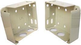 High Profile Box Mounting Bracket Set for Window Blinds - Alabaster