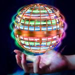 Flying Orb Ball Toys Soaring Hover Fidget Hand Controlled Mini Drone Cosmic Globe Spinning Kids Adults Outdoor Fly Toy Birthday Gift Cool Stuff for Boys Girls 6 7 8 9 10+ Year Old by Tikduck (Orange)