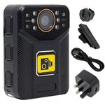 Recall Bravo Body Camera 128GB 1080P Personal Security Body Worn Camera Video Recorder BodyCam with Night Vision Motion Detection Video & Audio Recording Bouncer SIA Safety Cam