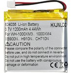 3.7V 1200mah Li-Polymer Battery Replacement for Sony WH-1000XM3、WH-1000XM4、WH-XB900N、WH-H910N、WH-CH710N Bluetooth Wireless Noise canceling Stereo Headset SM-03 SP 624038