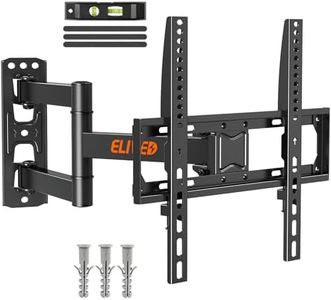 ELIVED Tilt and Swivel TV Bracket for Most 26-60 Inch LCD, LED, OLED Flat or Curved TVs with Max. VESA 400x400mm up to 35KG, Corner TV Wall Bracket
