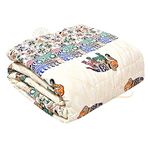 HOPEE Shop 400 TC Pure Cotton Traditional Jaipuri Design Printed Light Weight Double Bed Quilt/Razai/Rajai- Multicolor (90 X 105 Inches