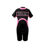 Varsany Girls Personalised Wetsuit - Warm, Thicken, Long Leash Zipper Neoprene Swimsuit for Kids - Best Choice for Snorkelling, Swimming, Surfing - DivingSuit for Childrens Ages 7-15