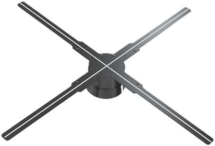 Rycixon 18 In 3D Hologram Fan , WiFi App Control Bluetooth Audio,High Brightness, Multi Unit Sync Video Wall, Remote, Optional Acrylic Cover, Christmas Holiday Retail Window Trade Shows Events