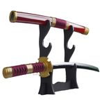 Offo One Piece Anime Zoro Sandai Kitetsu Wooden Life Size Practice Katana Without Stand [100cm]| Ideal Gifts and Collectible for Anime Lovers| Perfect Wooden Katana for Training and Martial Arts