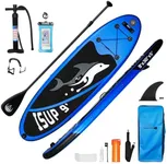 Stand Up Paddle Board, Inflatable Paddle Board with Board Accessories, Durable, Wide Non-Slip Deck, Adjustable Paddle, Waterproof Phonebag, Shoulder Strap, Paddle Board for Youth & Kids